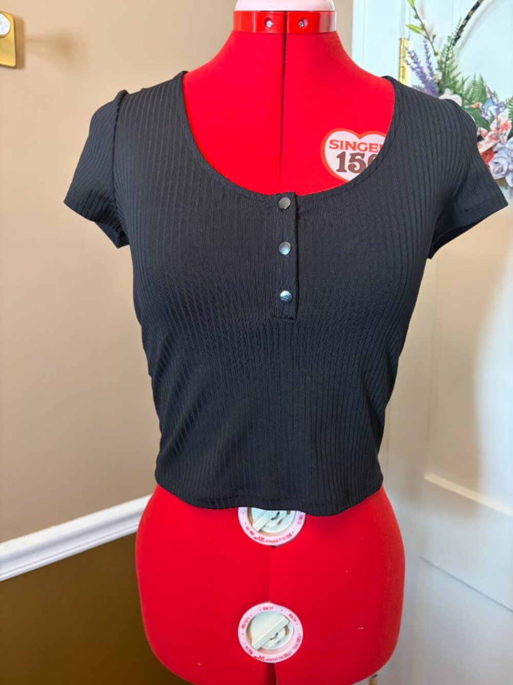 Victoria Secret "Sport" Short Black Top
